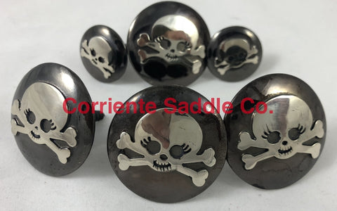 CBCONCH 126F Skull Conchos