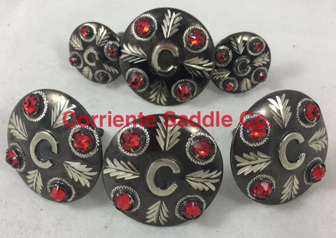 CBCONCH 128B Red Stone Conchos