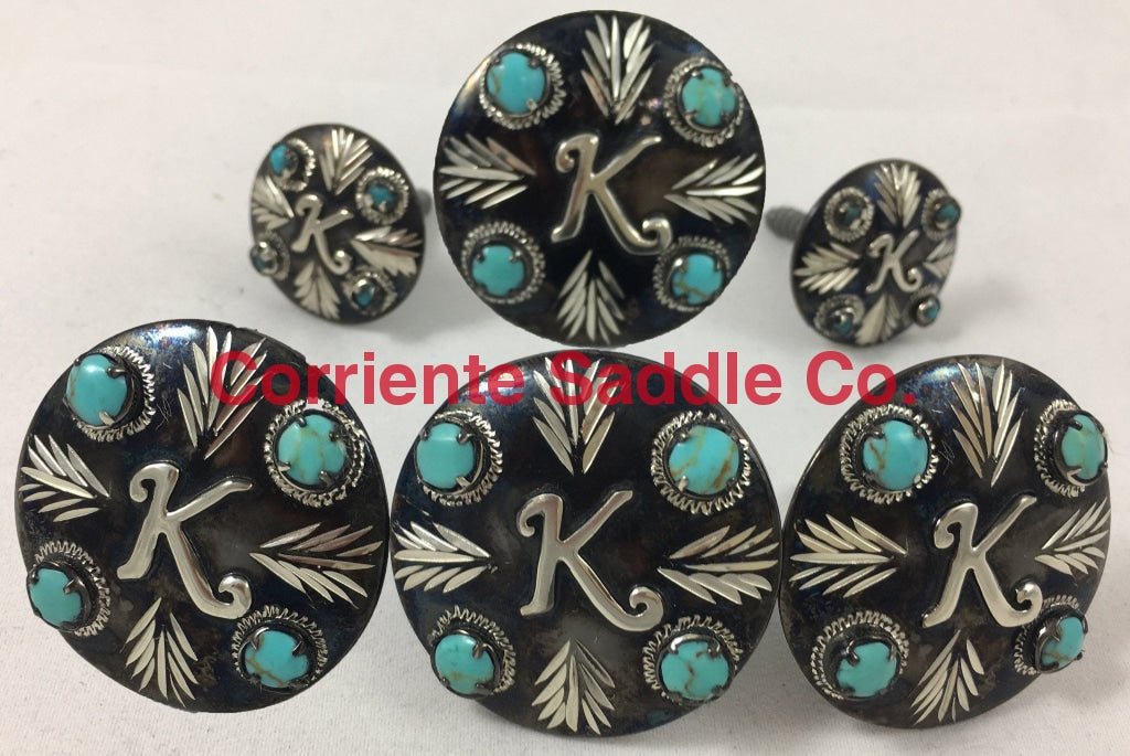 CBCONCH 129B Turquoise Stone Conchos