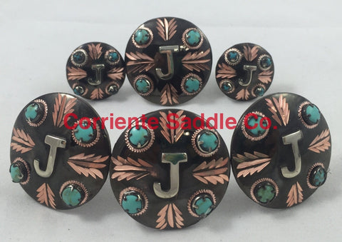 CBCONCH 129A Turquoise Stone Conchos