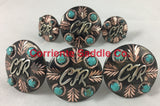 CBCONCH 129A Turquoise Stone Conchos