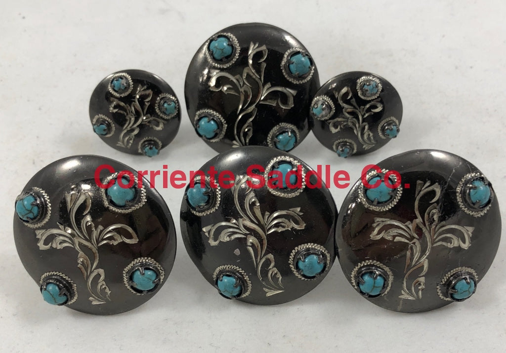 CBCONCH 129CA Turquoise Stone Conchos