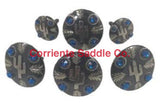 CBCONCH 129E Cactus Turquoise Stone Conchos