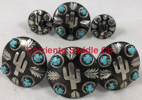 CBCONCH 129B Turquoise Stone Conchos