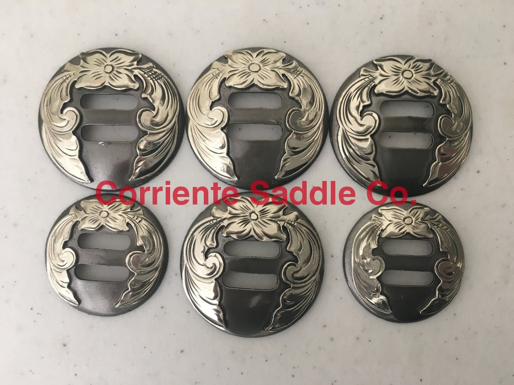 Handmade Round Arrow Slotted Conchos-1, 1.25 & 1.5-each concho sold –  ThePoshPonies