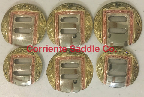 CBCONCH 139 Brass/Copper Slotted Conchos