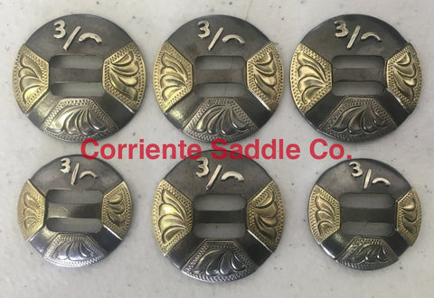 CBCONCH 144 Brand on Slotted Conchos