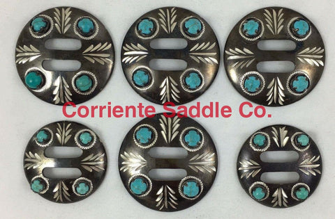 CBCONCH 146 Turquoise Stone Conchos