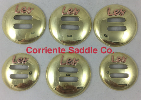 CBCONCH 155A Brass Slotted Conchos