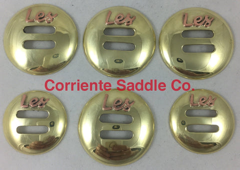 CBCONCH 155A Brass Slotted Conchos