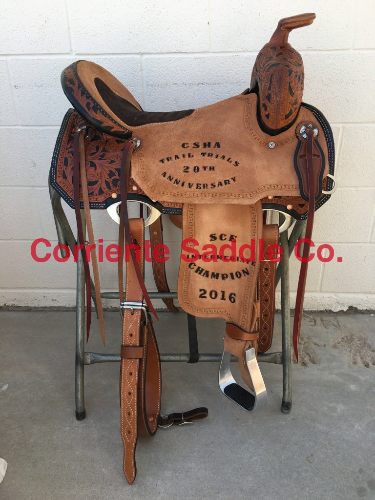 CSB 586 Corriente New Style Barrel Saddle Forward Horn