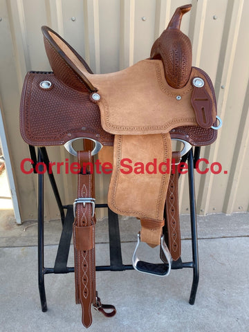 CSB 615 Corriente New Style Barrel Saddle 5" Cantle