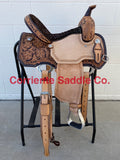 CSB 617 Corriente New Style Barrel Saddle 5" Cantle - Corriente Saddle