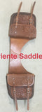 CSBAG 106 Saddle Bags Floral + Basket Tooling - Corriente Saddle