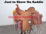 CSBAG 110 Saddle Bags Acorn + Waffle Tooling - Corriente Saddle
