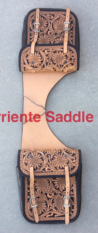 CSBAG 113 Saddle Bags Sunflower Tooling