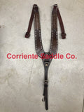CSBC 194 Pulling Chocolate White Buckstitch - Corriente Saddle