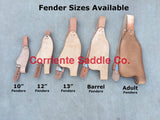 CSFEND 106 Adult Barrel Fenders Roughout