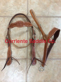 CSHEADSTALL 105 Browband Headstall Wild Rose - Corriente Saddle
