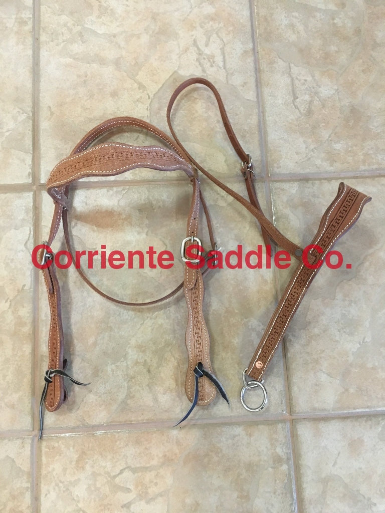 CSHEADSTALL 107 Browband Headstall Roughout RWT