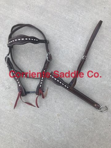 CSHEADSTALL 118 Browband Headstall Chocolate