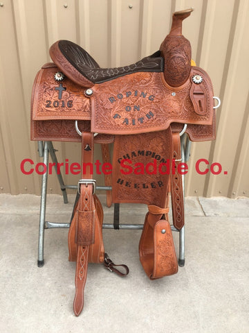 CSR 110B Corriente Team Roping Saddle