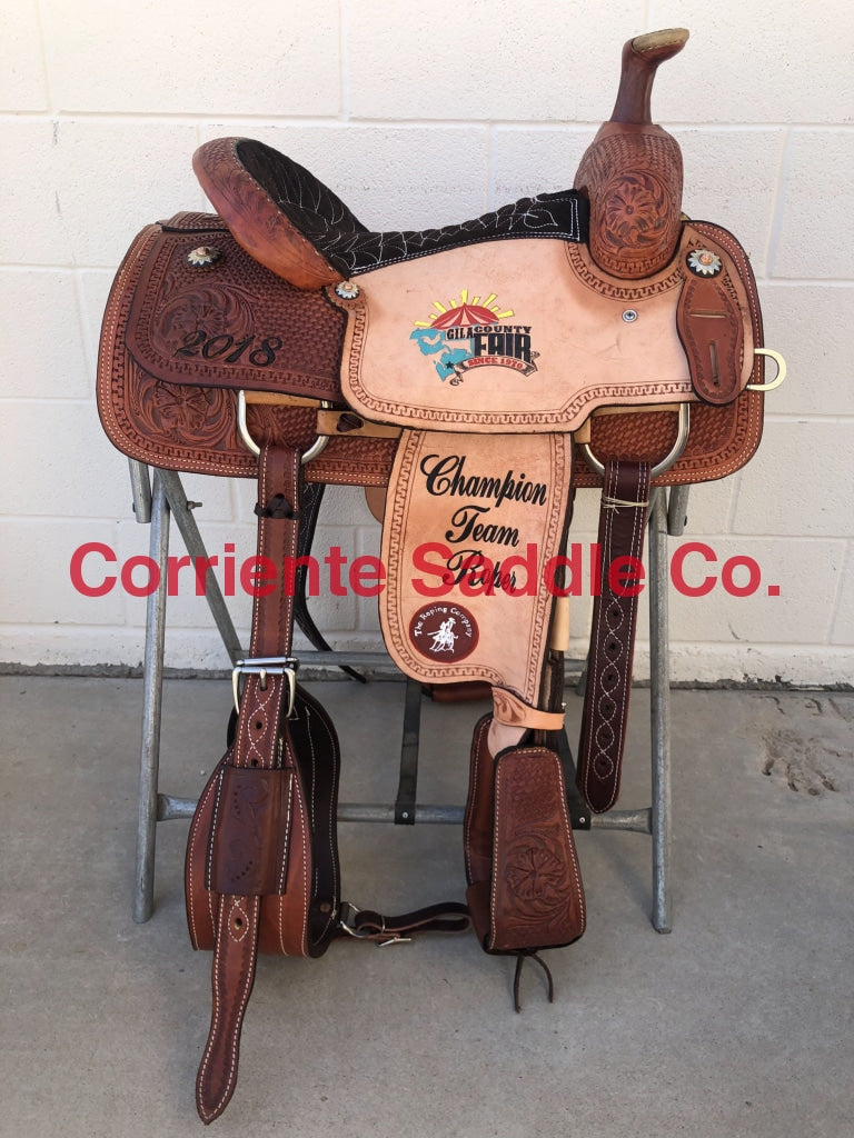 CSR 117A Corriente Team Roping Saddle - Corriente Saddle