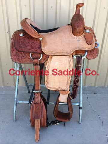 CSR 117B Corriente Team Roping Saddle