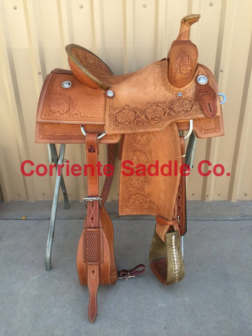 CSR 120D Corriente Team Roping Saddle