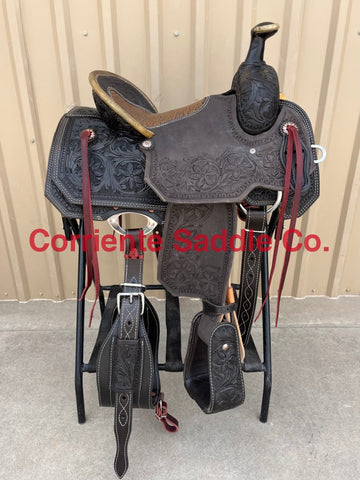 CSR 167BK Corriente Team Roping Saddle