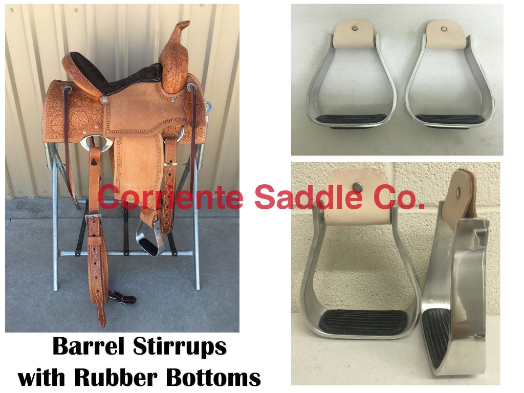 CSSTIRRUP 112 Aluminum Barrel Stirrups - Corriente Saddle