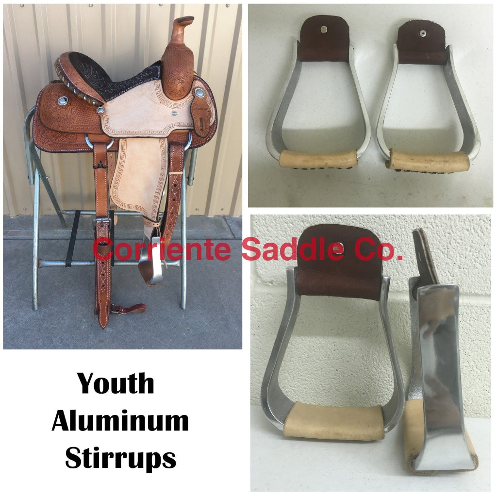CSSTIRRUP 116 Aluminum Youth Stirrups - Corriente Saddle