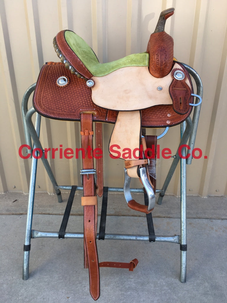 CSY 708 10 Inch Corriente Youth Kids Barrel Saddle