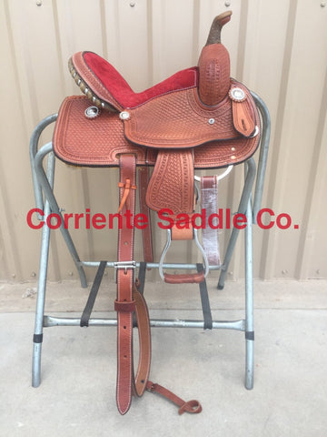 CSY 708B 10 Inch Corriente Youth Kids Barrel Saddle