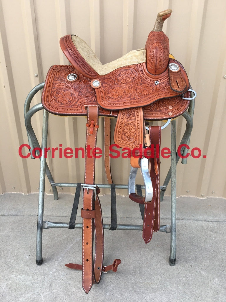 CSY 708C 10 Inch Corriente Youth Kids Barrel Saddle