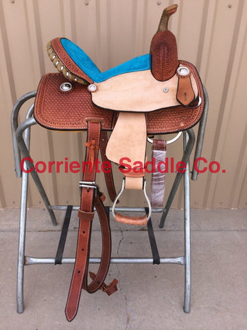 CSY 710 10 Inch Corriente Youth Kids Barrel Saddle