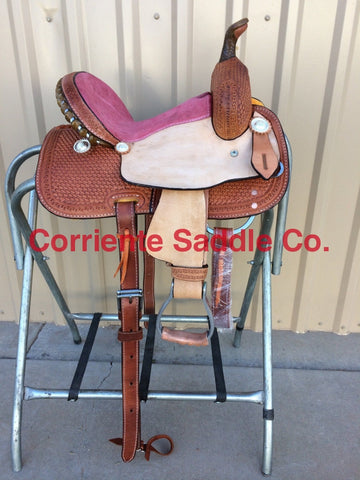 CSY 711 10 Inch Corriente Youth Kids Barrel Saddle