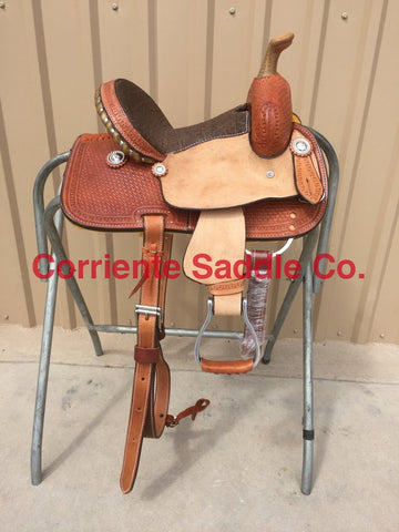 CSY 713 10 Inch Corriente Youth Kids Barrel Saddle