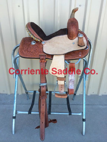 CSY 714A 10 Inch Corriente Youth Kids Barrel Saddle