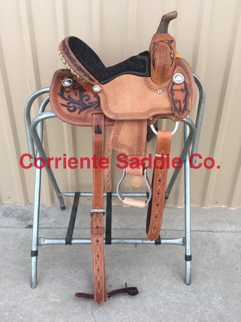 CSY 715A 10 Inch Corriente Youth Kids Barrel Saddle