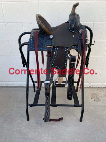 CSY 715HD 10" Corriente Youth Kids Barrel Saddle