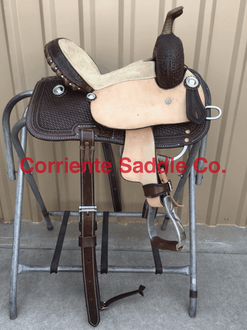 CSY 715J 10 Inch Corriente Youth Kids Barrel Saddle